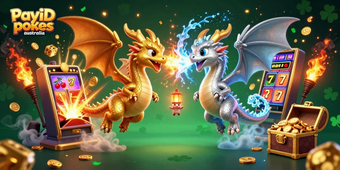 Experience thrilling action with dragons amid a jackpot explosion at PayID pokies australia.