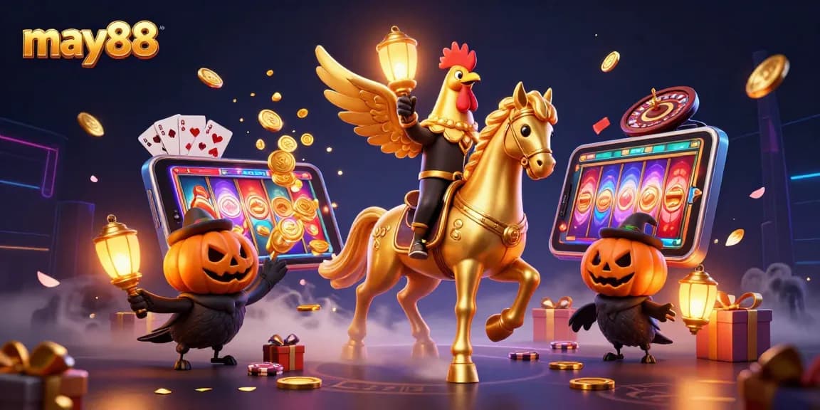 Engage in thrilling gameplay at may88 with rich casino elements and vibrant 3D illustration