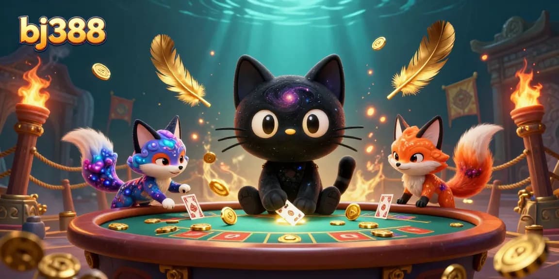 Engage in thrilling gameplay at bj388 with vibrant cosmic casino elements and dynamic characters.