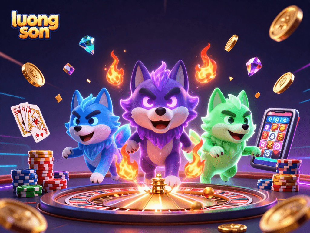Experience thrilling gameplay with luong son in this vibrant casino scene.