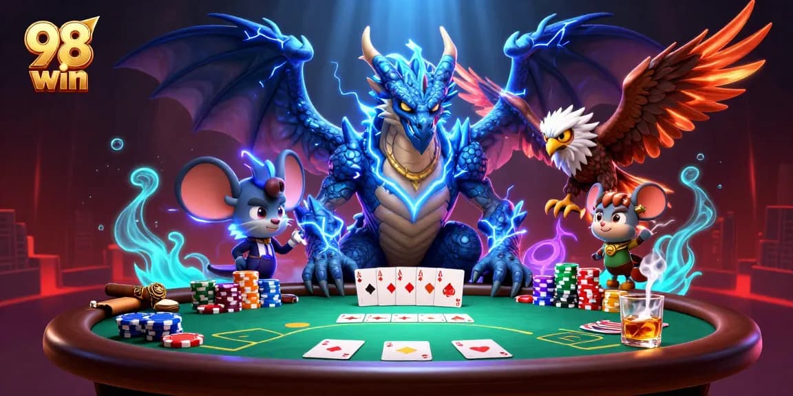 Experience thrilling gameplay at 98 win with vibrant poker action and dynamic casino elements.