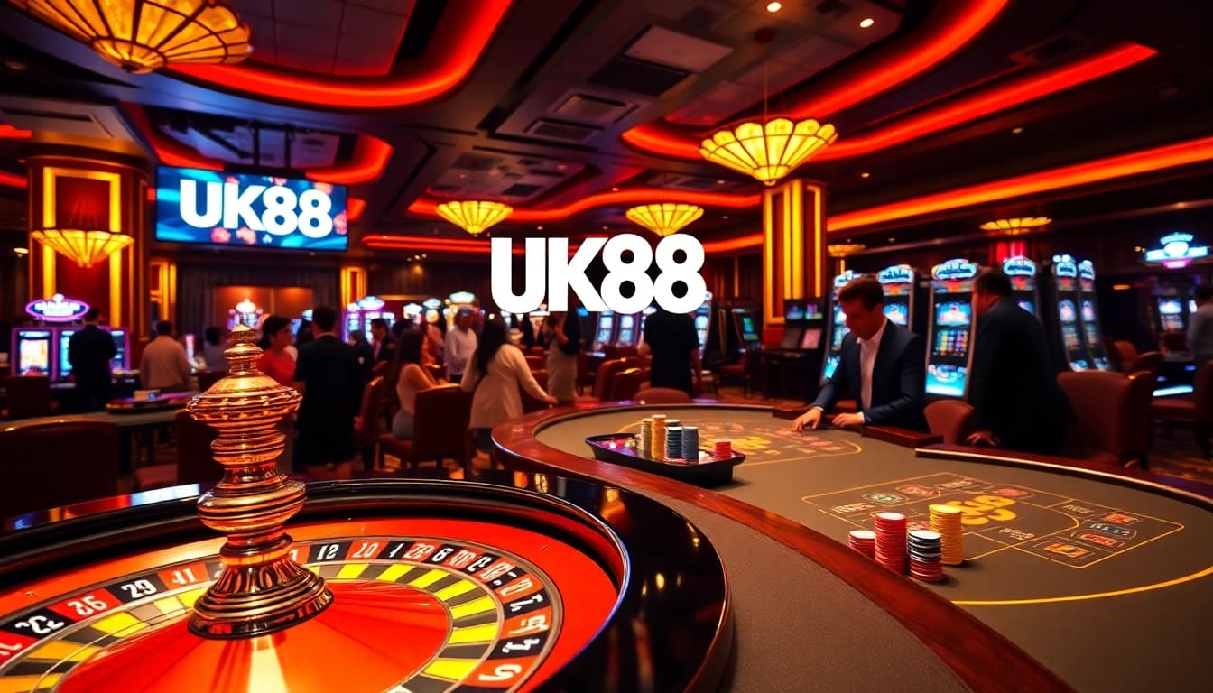 Experience thrilling gameplay at UK88 casino with dynamic tables and engaging dealers.