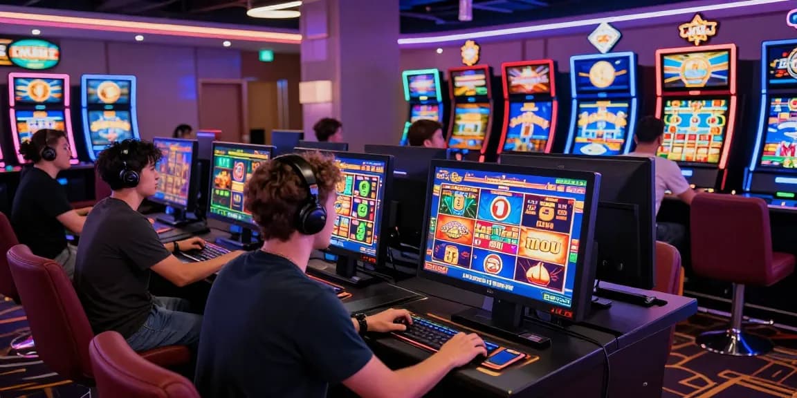 Players enjoying diverse games at CM888 online casino, showcasing vibrant gaming atmosphere.