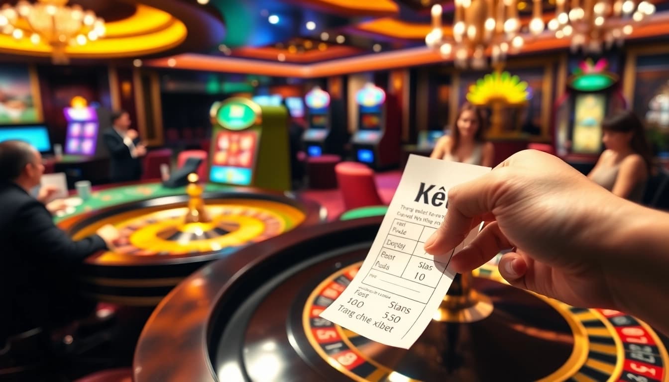 Experience the thrill of winning at Trang chủ xibet with a dynamic casino gaming scene featuring lively players and roulette action.