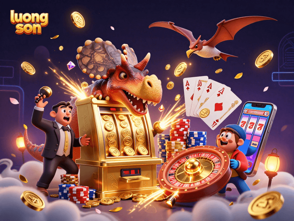 Experience winning at luong son with a dynamic 3D casino scene featuring jackpot thrills.