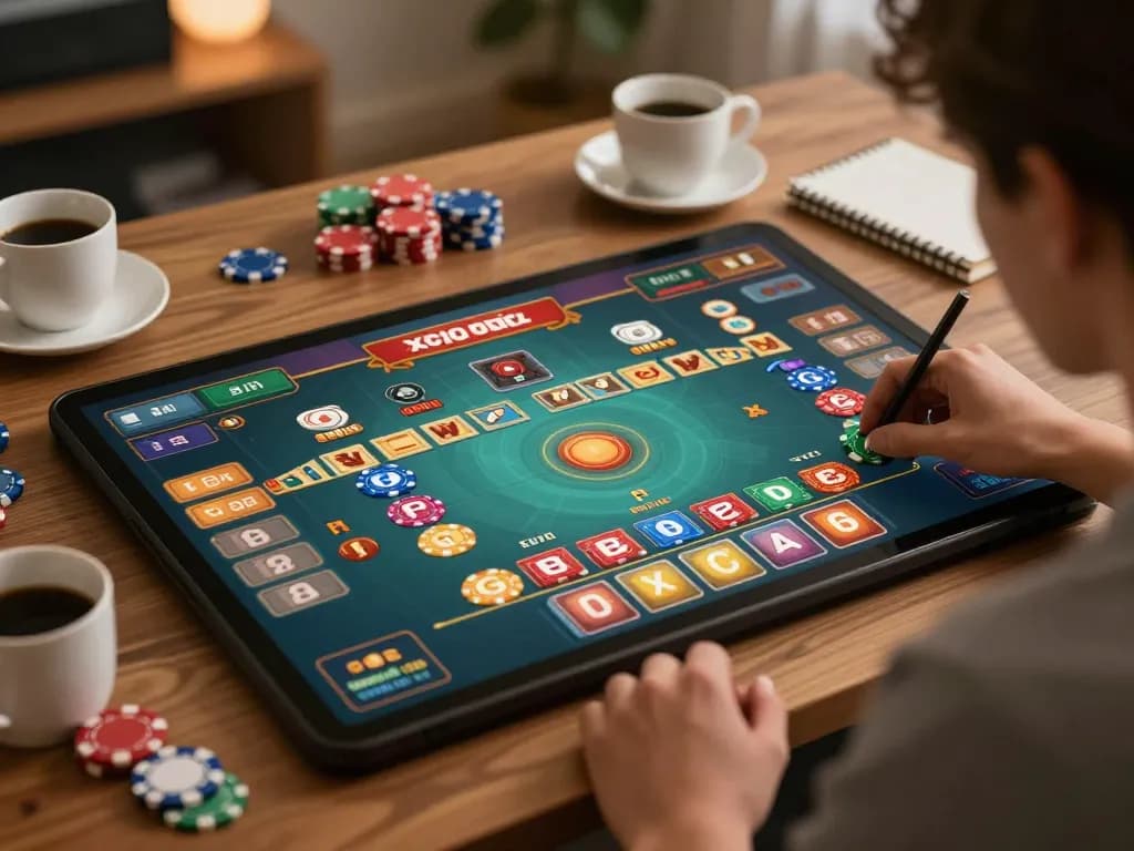 Xóc đĩa online gameplay with vibrant graphics and active betting on a digital interface.