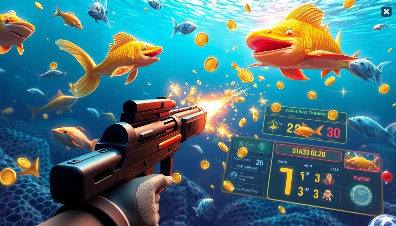 Players experience the thrill of bắn cá đổi thưởng, capturing colorful fish and winning real rewards in an exciting casino-inspired setting.