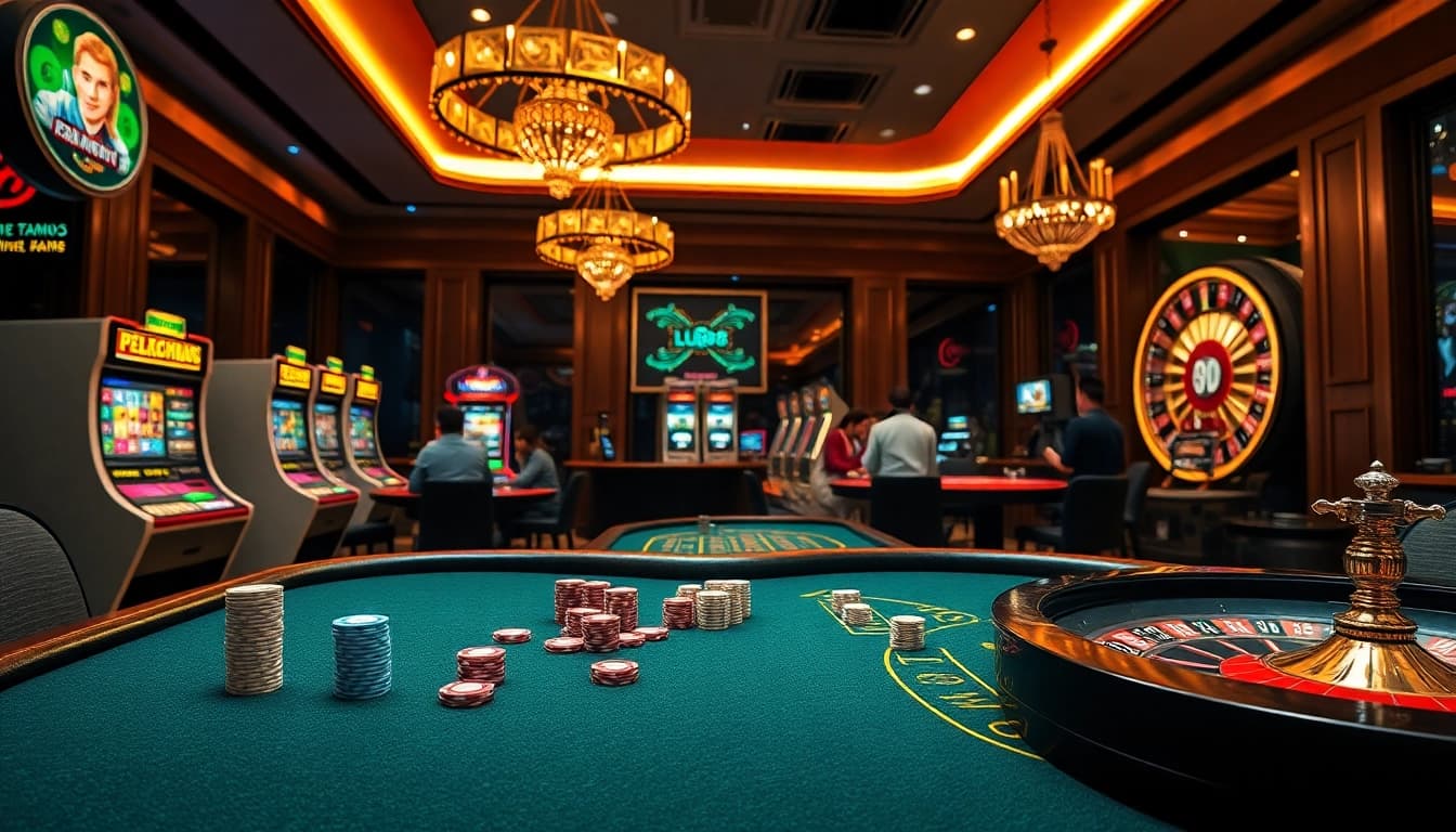 Experience thrilling online betting at https://lu88.soccer/ with vibrant casino scenes and engaging games.