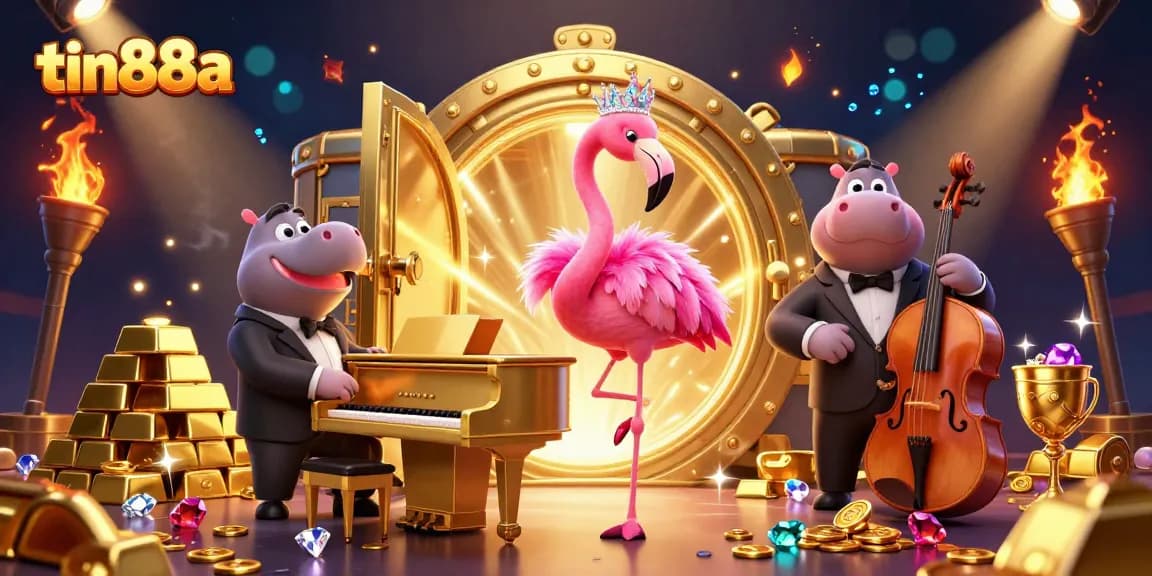 Experience the excitement at tin88a with vibrant 3D casino characters and rich gambling elements.