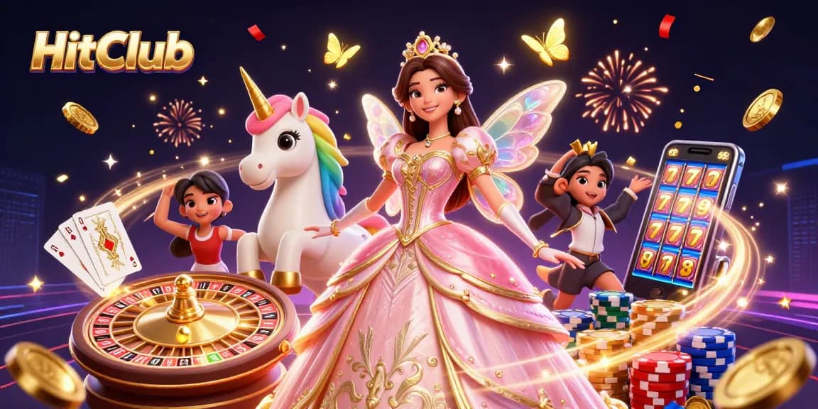 Engage in thrilling gameplay at HitClub with vibrant characters and dynamic casino elements.