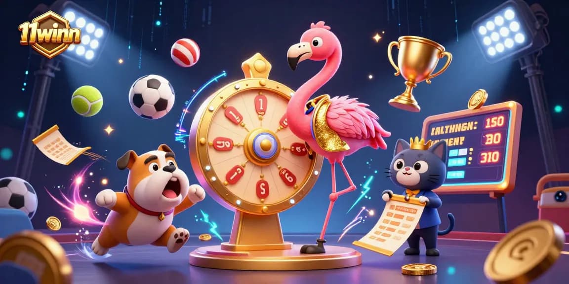 Experience exciting gameplay with 11winn's vibrant casino scene featuring dynamic elements and engaging characters.