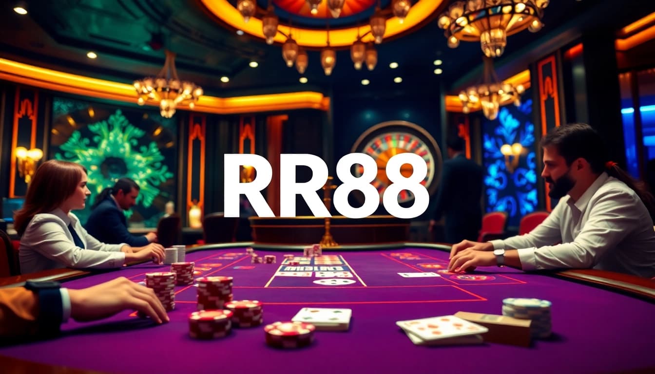 Experience the thrill of RR88 casino gaming with vibrant tables and high-stakes action.