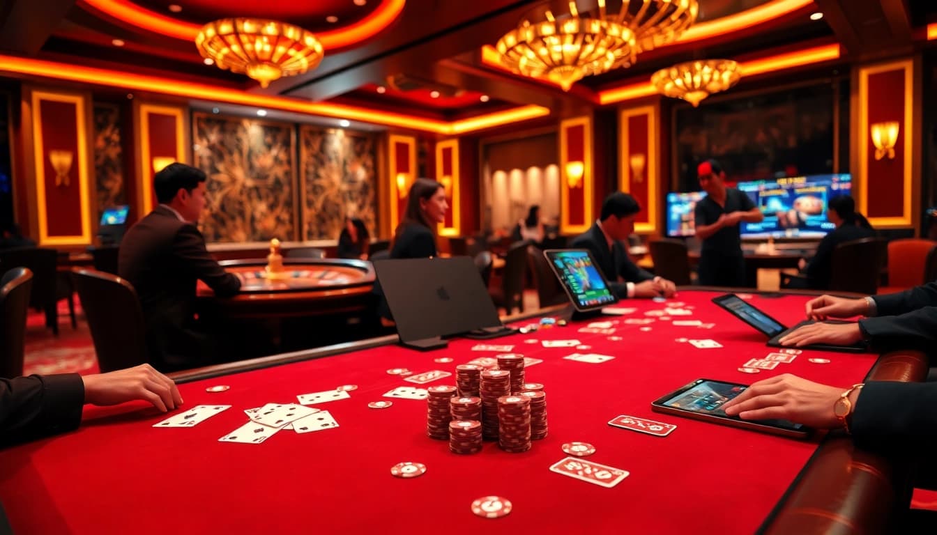 Experience the thrill of Trang chủ lu88 with vibrant casino games and elegant tables.