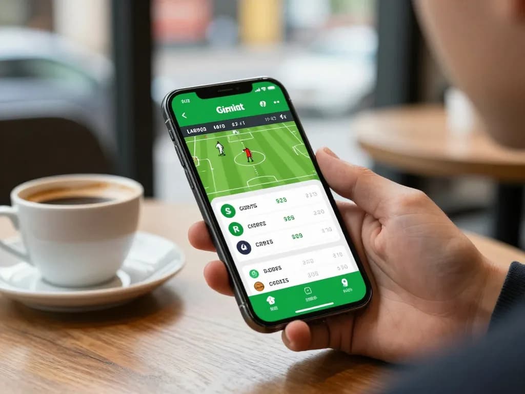 Betting on da 88 through a mobile app, showcasing sports odds and user interaction.