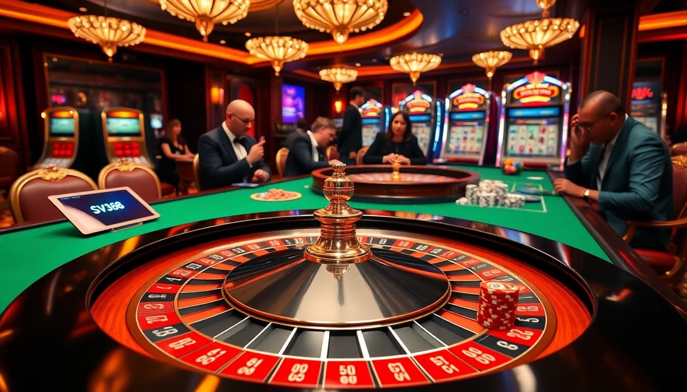 Experience the excitement of gambling at SV368 with engaging casino visuals.