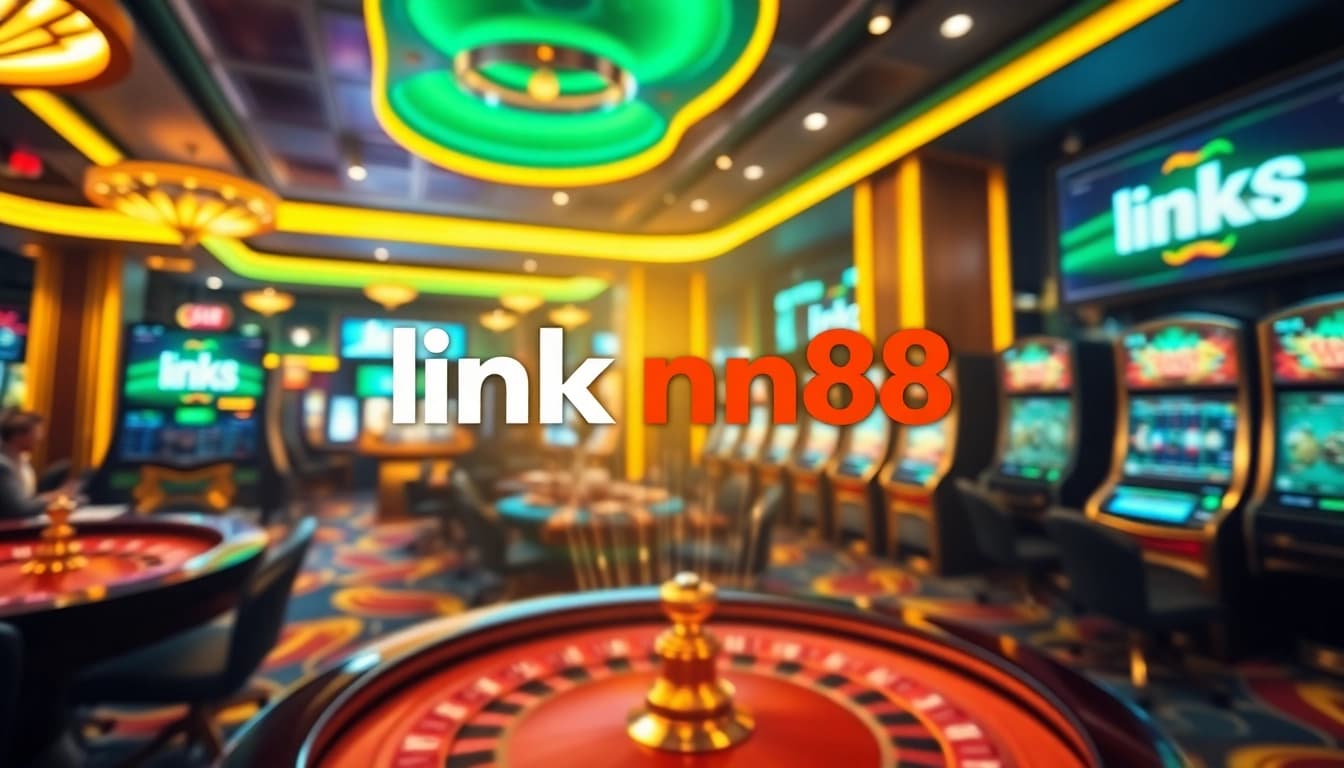Engaging online gambling scene with link nn88 prominently featuring vibrant casino elements and dynamic gameplay.