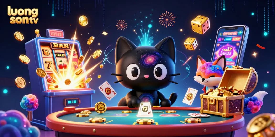 Experience thrilling gaming action at luong son tv with vibrant characters and dynamic casino elements.
