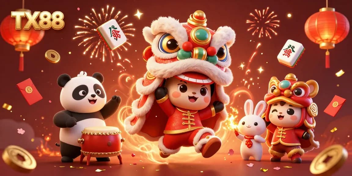 Experience thrilling gameplay at TX88 with vibrant casino action and festive celebrations.