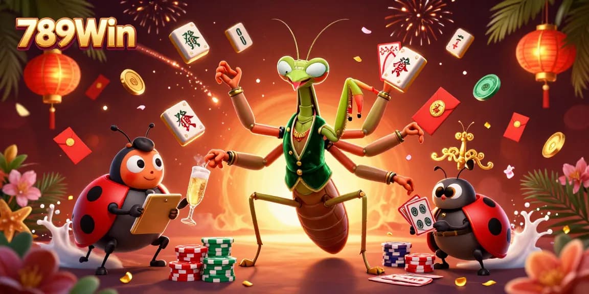 Experience thrilling games at 789Win with glamorous characters, vibrant casino elements, and a lively atmosphere.
