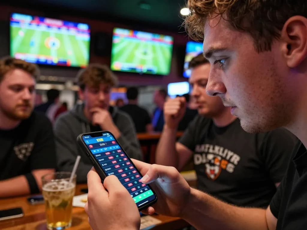 Player engaging in SC88 To sports betting on smartphone with live odds displayed