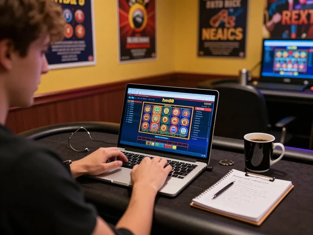 Engage with hm88 online casino gaming while managing your bankroll at home.