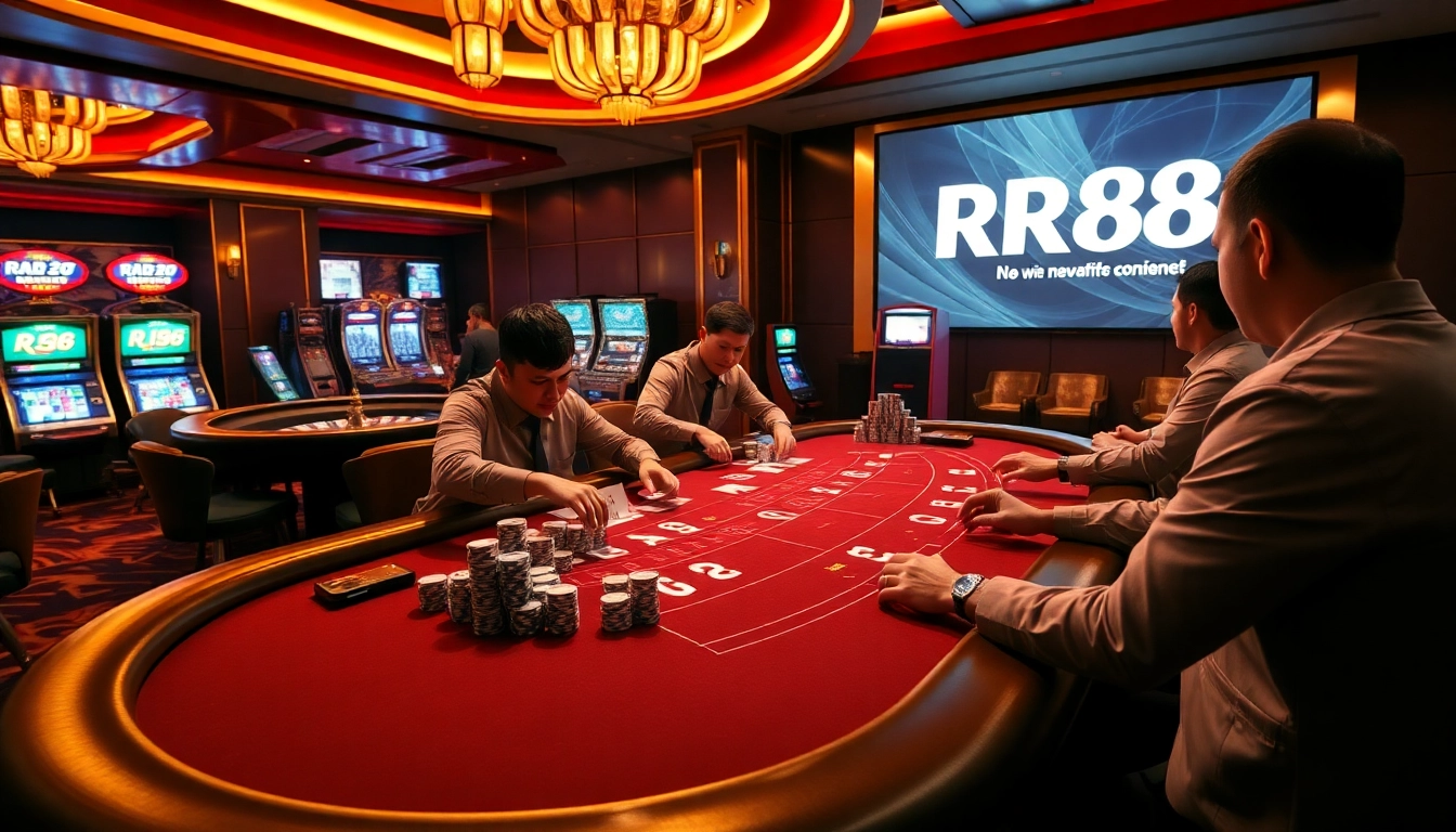 Experience thrilling gameplay at RR88 with strategic blackjack and enticing roulette.