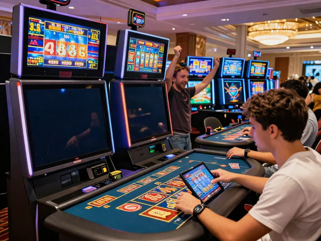 Engaged players exploring trang chủ da88 at a vibrant online casino.