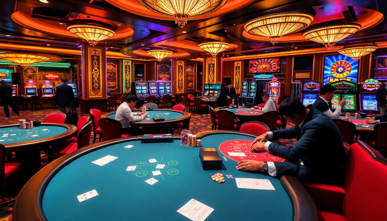 Experience the thrill of online gambling at mm88com with vibrant casino tables and engaging games.