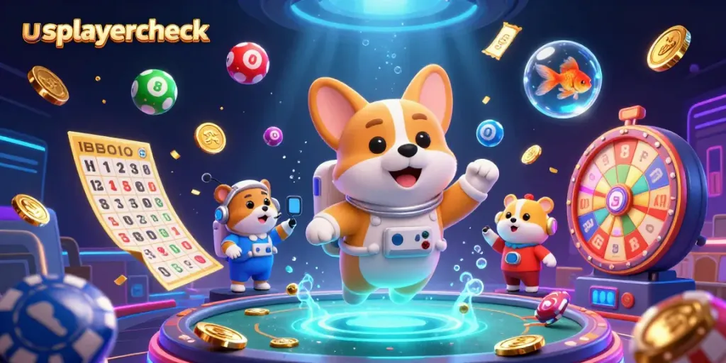 Experience thrilling gaming moments with usplayercheck in a vibrant space casino scene.
