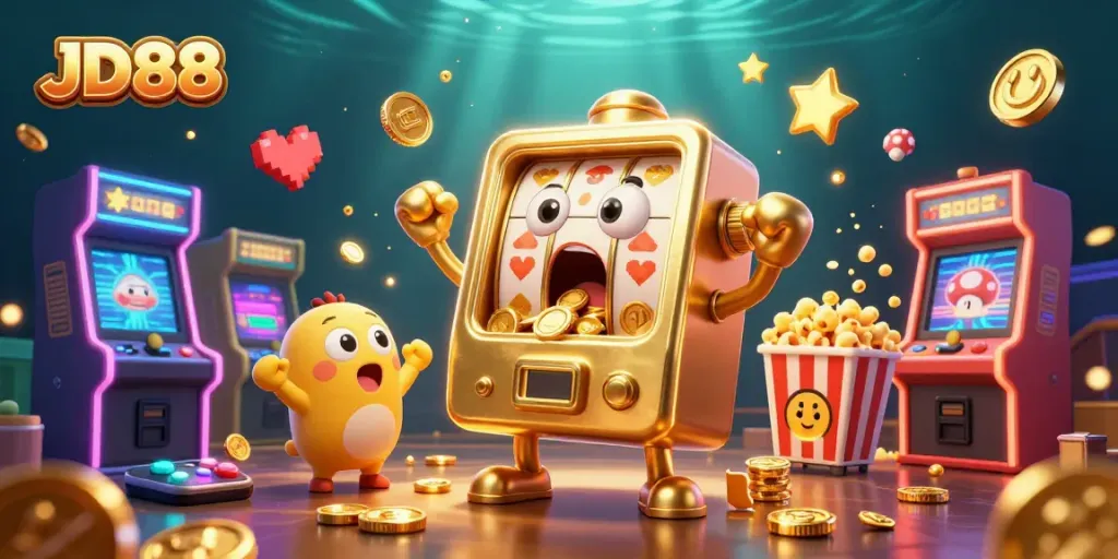 Experience jackpots with JD88's thrilling slot machine action and exciting gaming atmosphere.