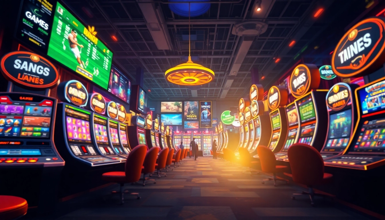 Experience the excitement of online gaming with DA88, showcasing slots, sports betting, and a vibrant casino atmosphere.