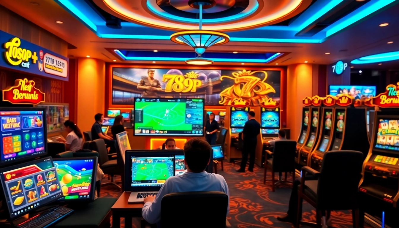 Immersive gaming experience at https://789p.direct/ with vibrant sports and casino visuals.