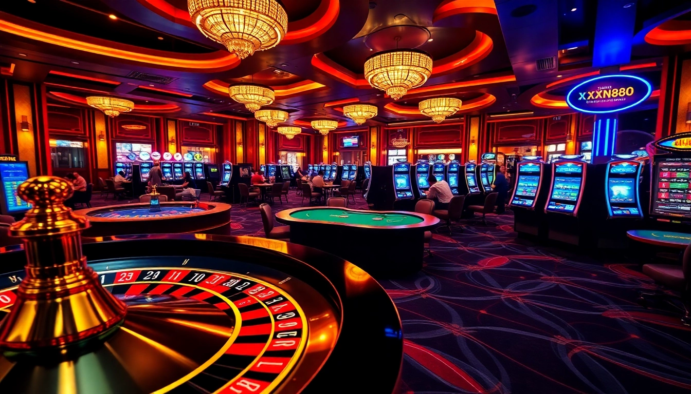 Experience the excitement of casino xn88 with vibrant game tables and thrilling roulette action.