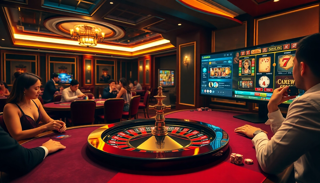 Exciting LODE88 casino scene with vibrant games and immersive player engagement.