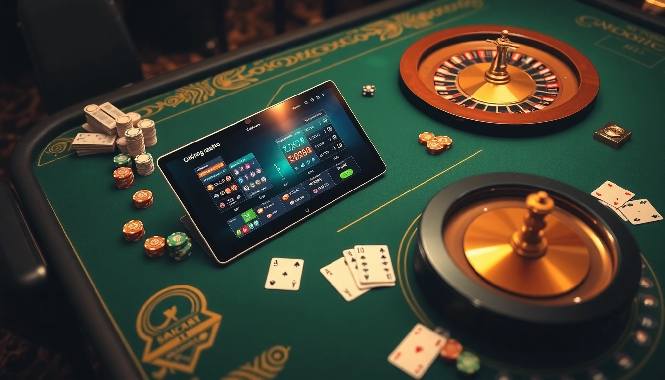 Experience thrilling bets with the TA88 premium gambling interface at an elegant casino table.